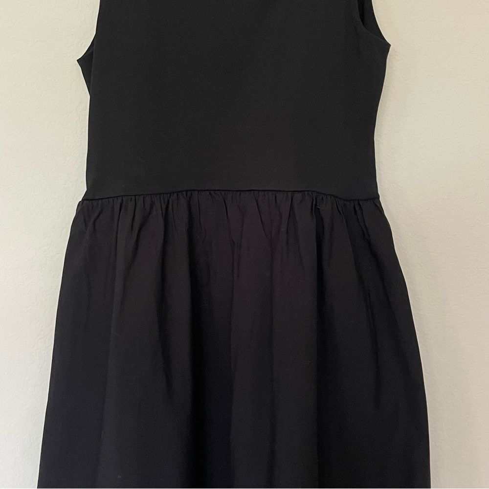 J Crew NWT Drop Waist Mixy Dress Size Large Petite in Black - Picture 11 of 14